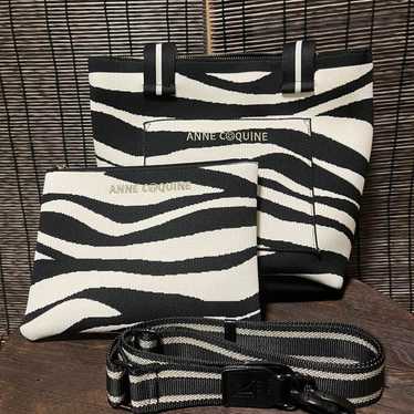 Unused item ❤️ Ankokinu zebra pattern tote bag wi… - image 1