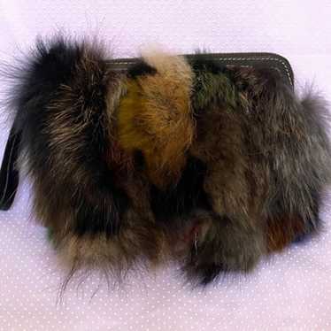 Patricia Nash confetti fur Cassini wristlet