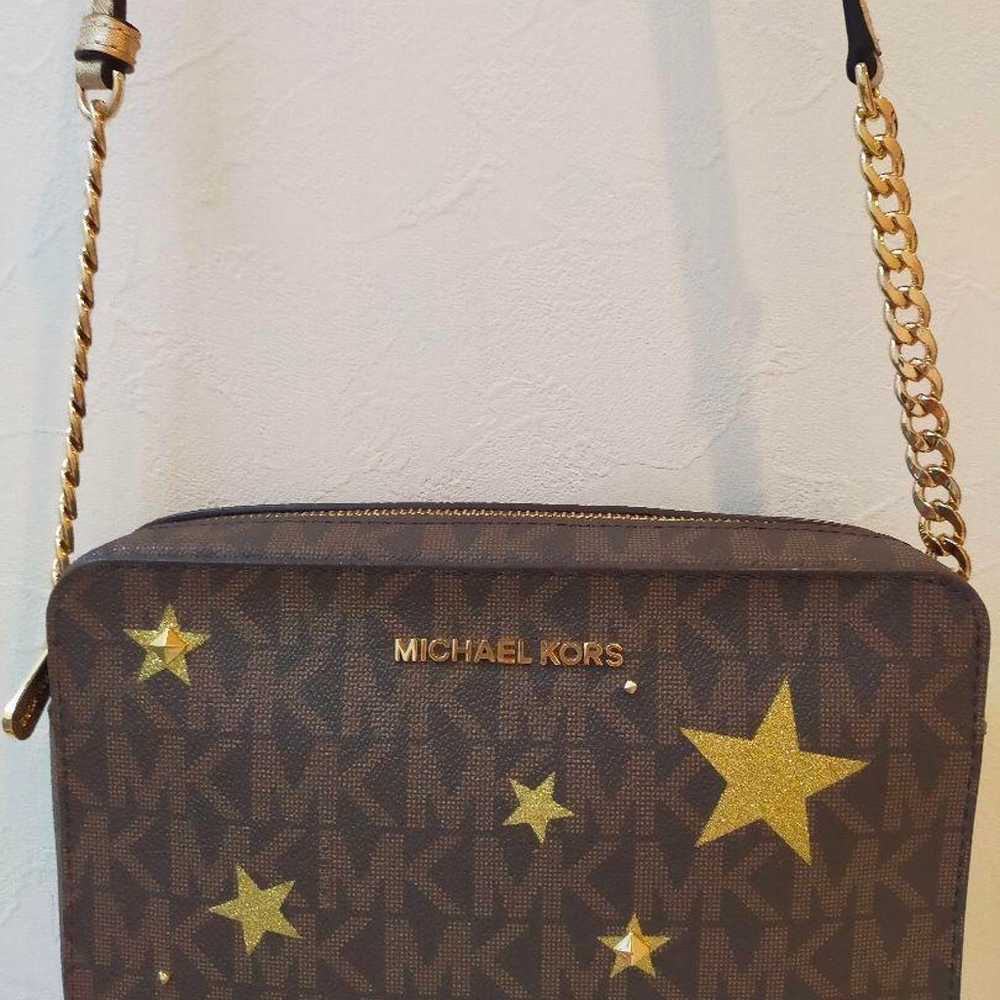 Rare Michael Kors star-patterned shoulder bag - image 4