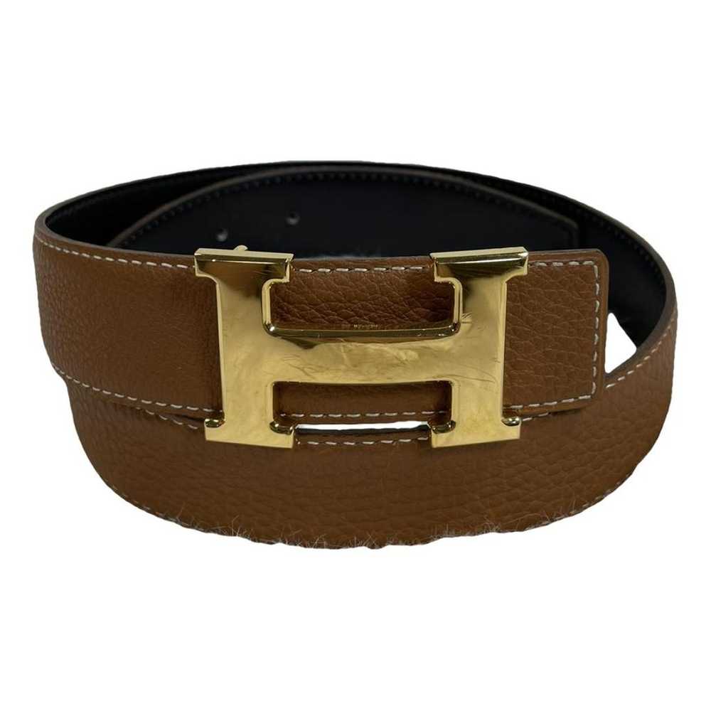 Hermès H leather belt - image 1