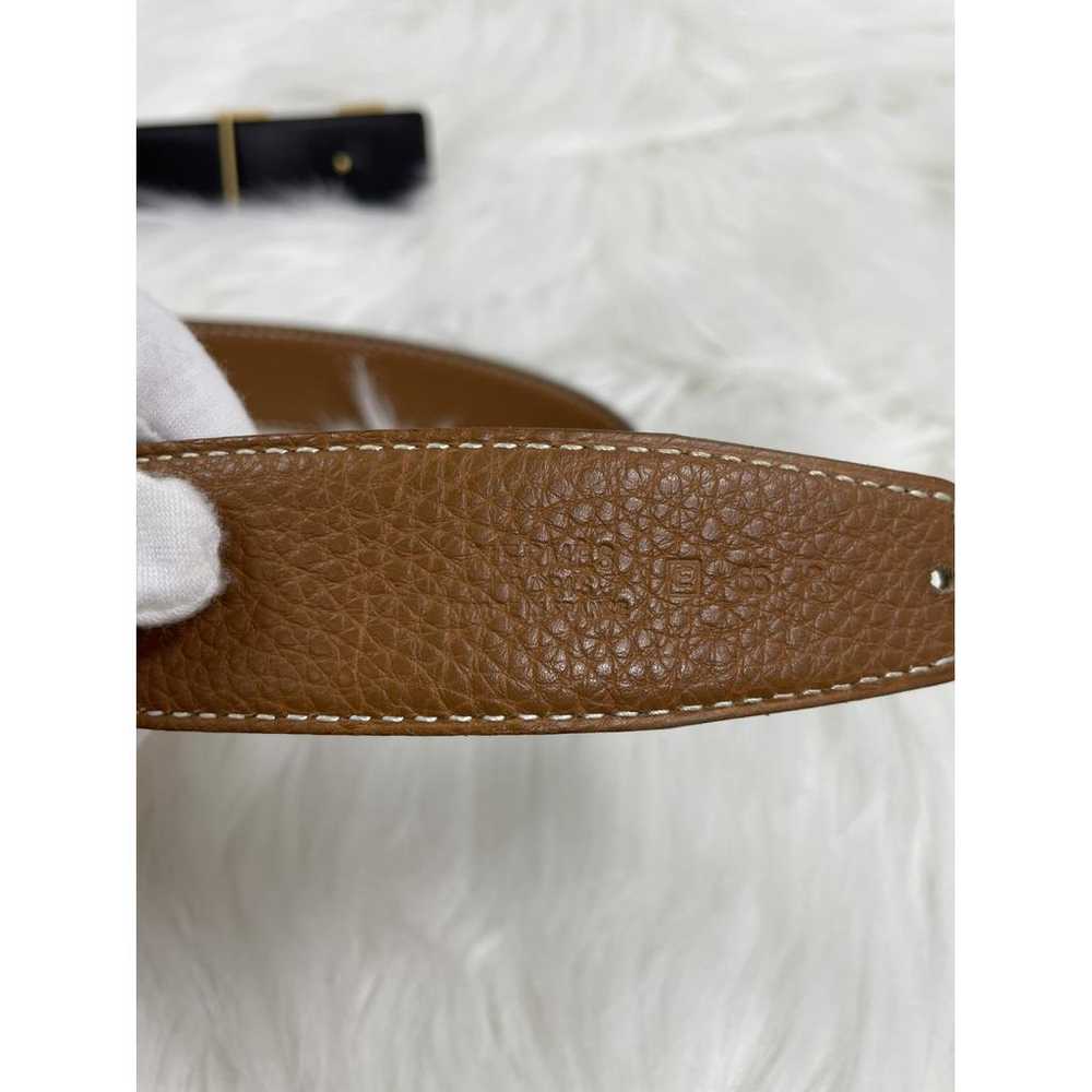 Hermès H leather belt - image 6