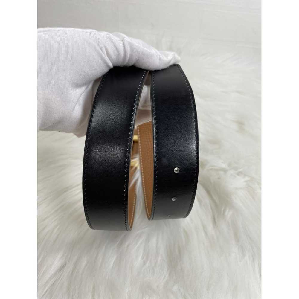 Hermès H leather belt - image 9