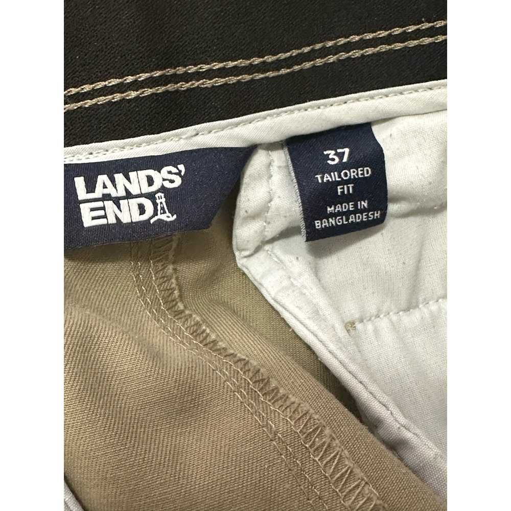 Lands' End Tailored Fit beige straight legs pants… - image 3