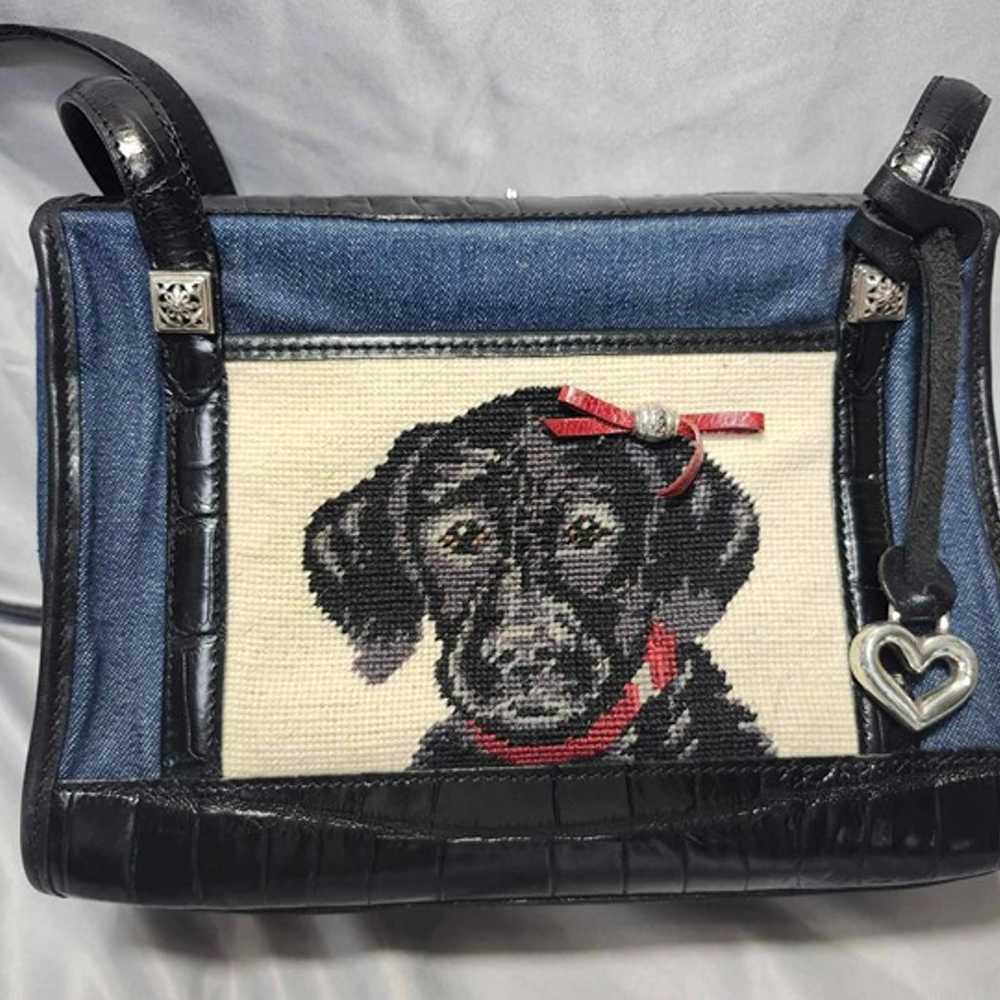 Brighton EUC Black Lab Shoulder Bag - image 1