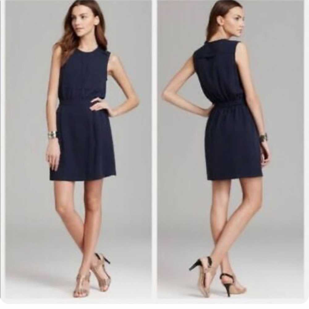 Theory Theory Perla 100% Silk Navy Dress Size 4 - image 5