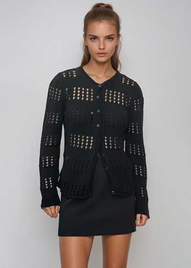 Dolce & Gabbana Black Cutout Cardigan