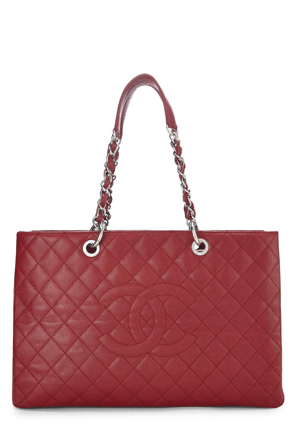 Red Quilted Caviar Grand Shopping Tote (GST) XL - image 1