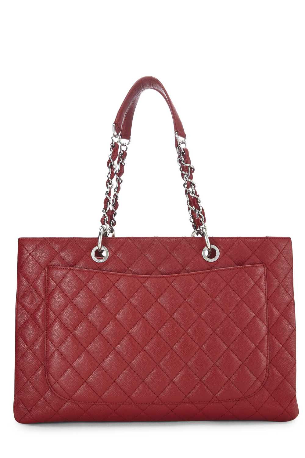 Red Quilted Caviar Grand Shopping Tote (GST) XL - image 4