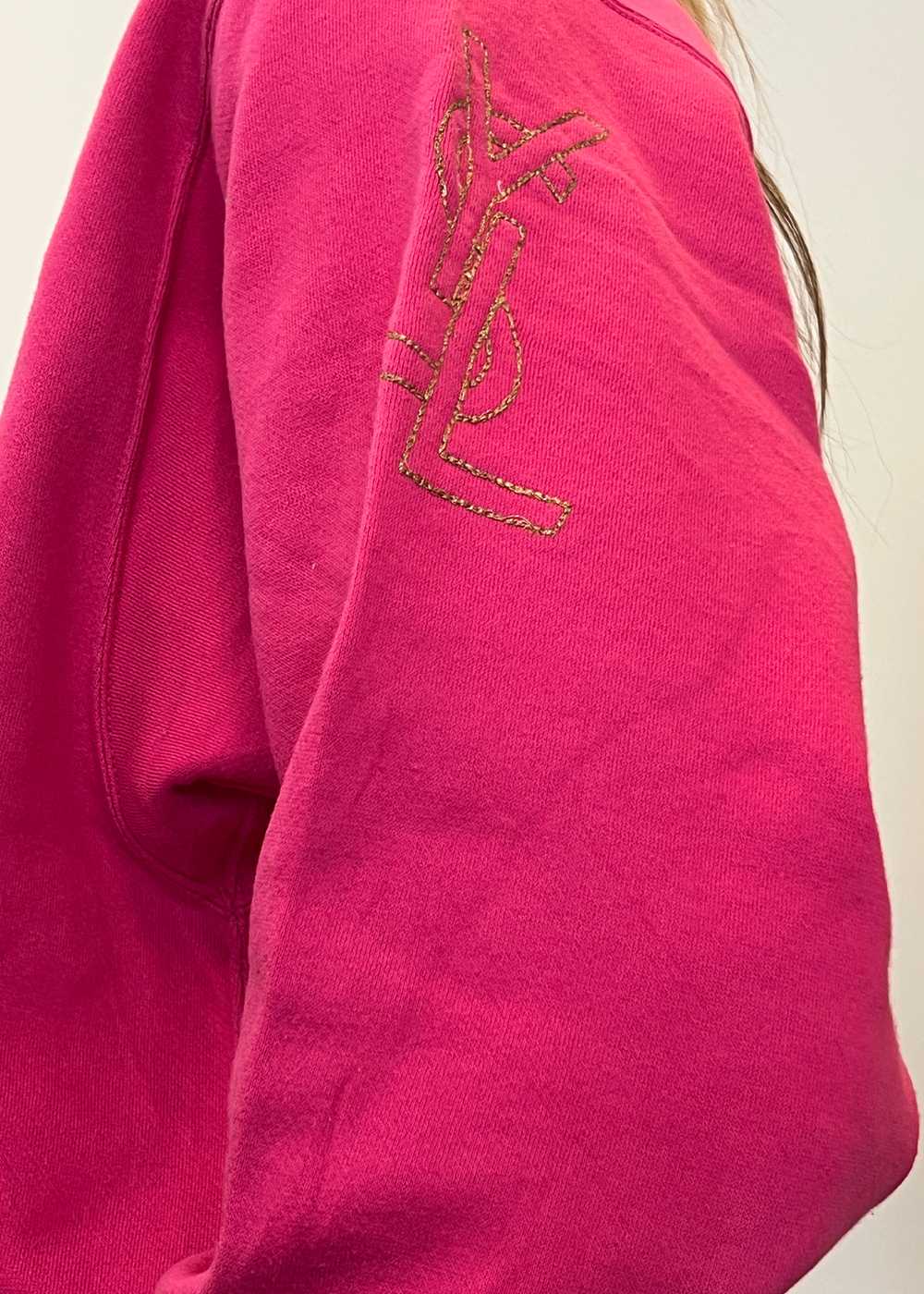 YSL Pink Logo Crewneck - image 3