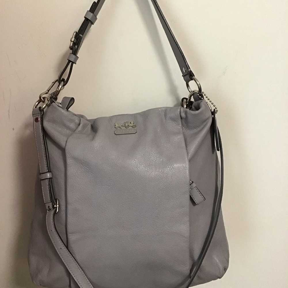 Coach Madison Isabelle Leather Hobo Purse Handbag… - image 12