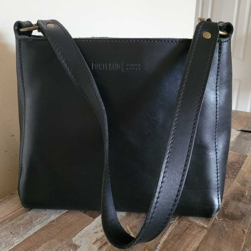 Portland leather shoulder bag - image 1