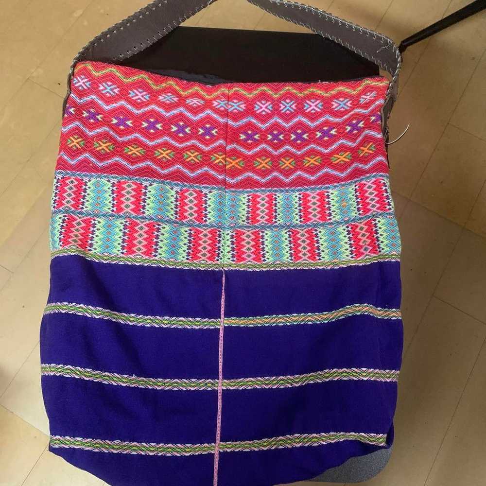 Ethnic, Hmong vintage fabric shoulder bag. - image 2