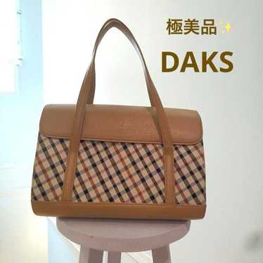 Superb item! ✨ DAKS Dax ★ Handbag Nova Check patt… - image 1