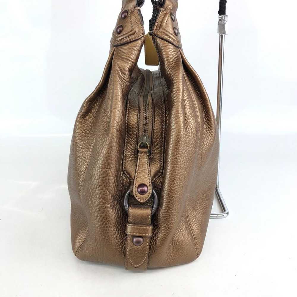 COACH Coach Handbag Tote Bag Brown Gold Brand - image 4