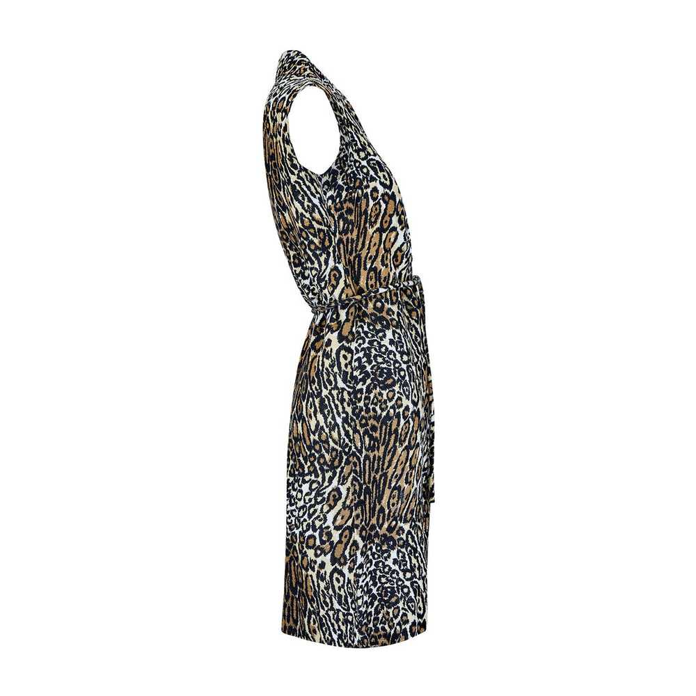 1970s Kenrose Leopard Print Belted Dress - image 2
