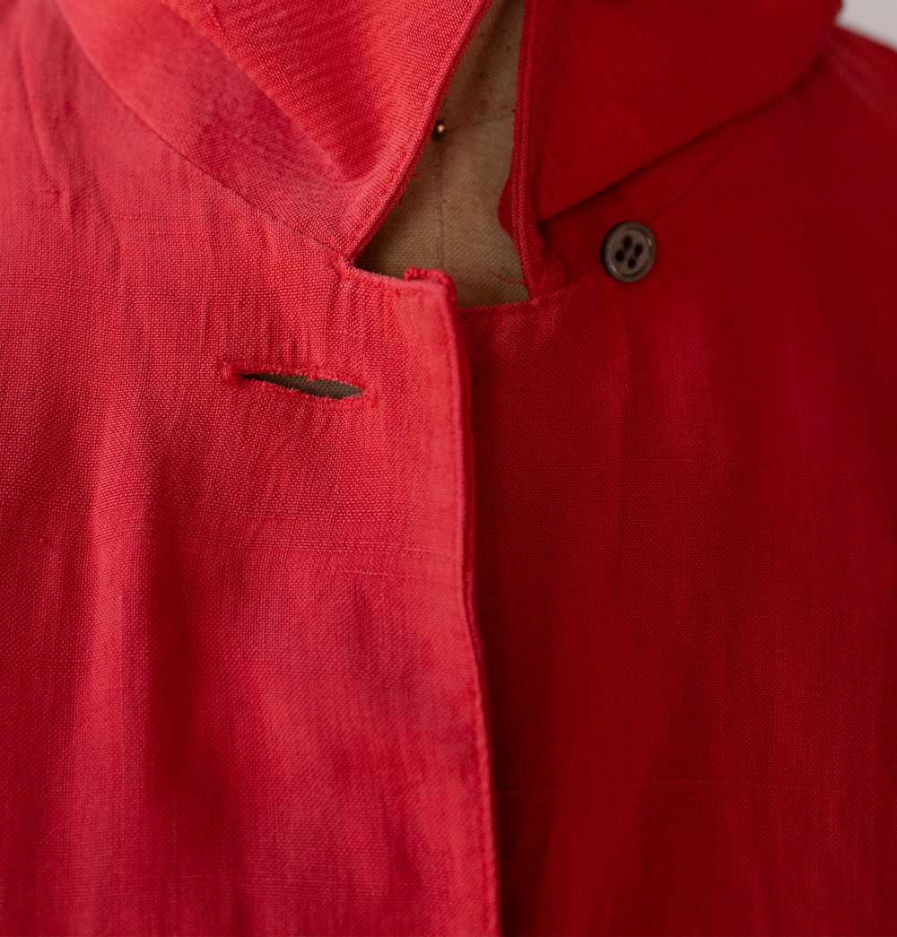 Red Silk Smock Top | Donna Karan - image 9