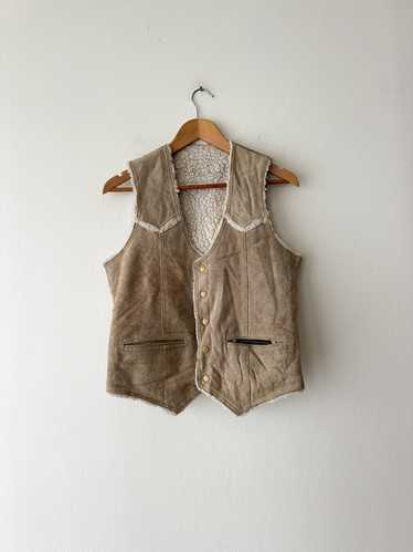 Shearling Suede Vest