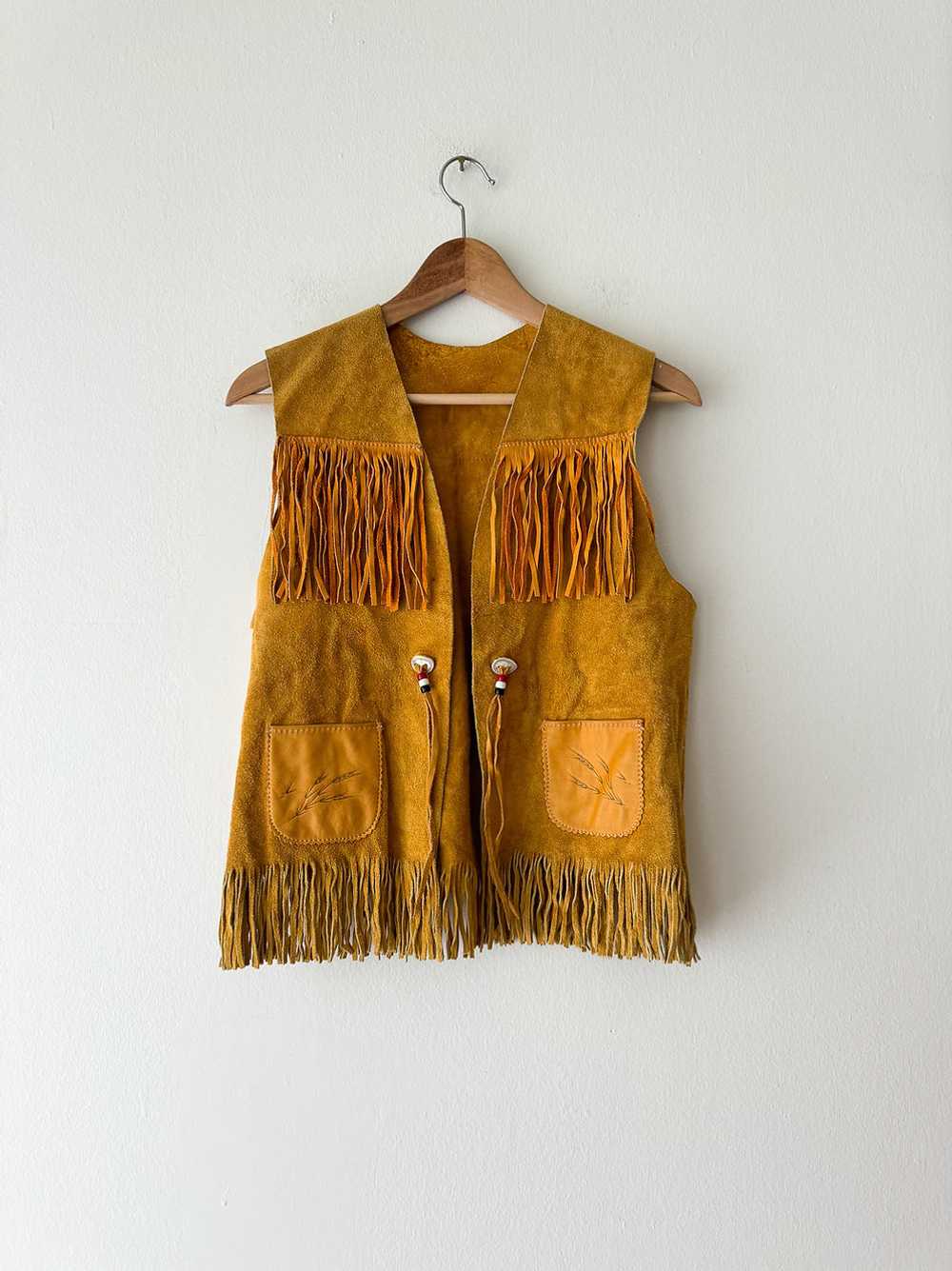 Western Fringe Vest - image 1