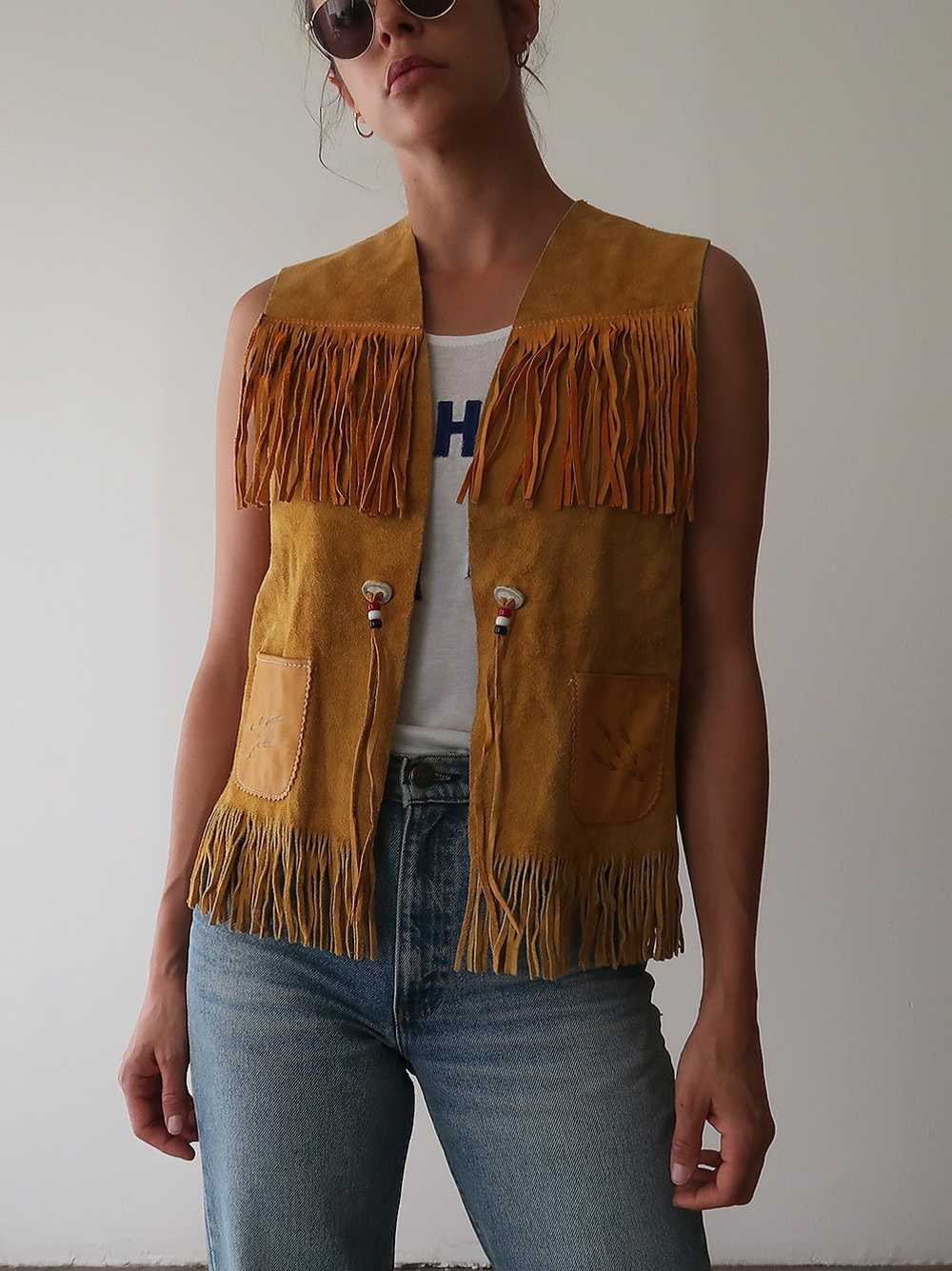 Western Fringe Vest - image 3