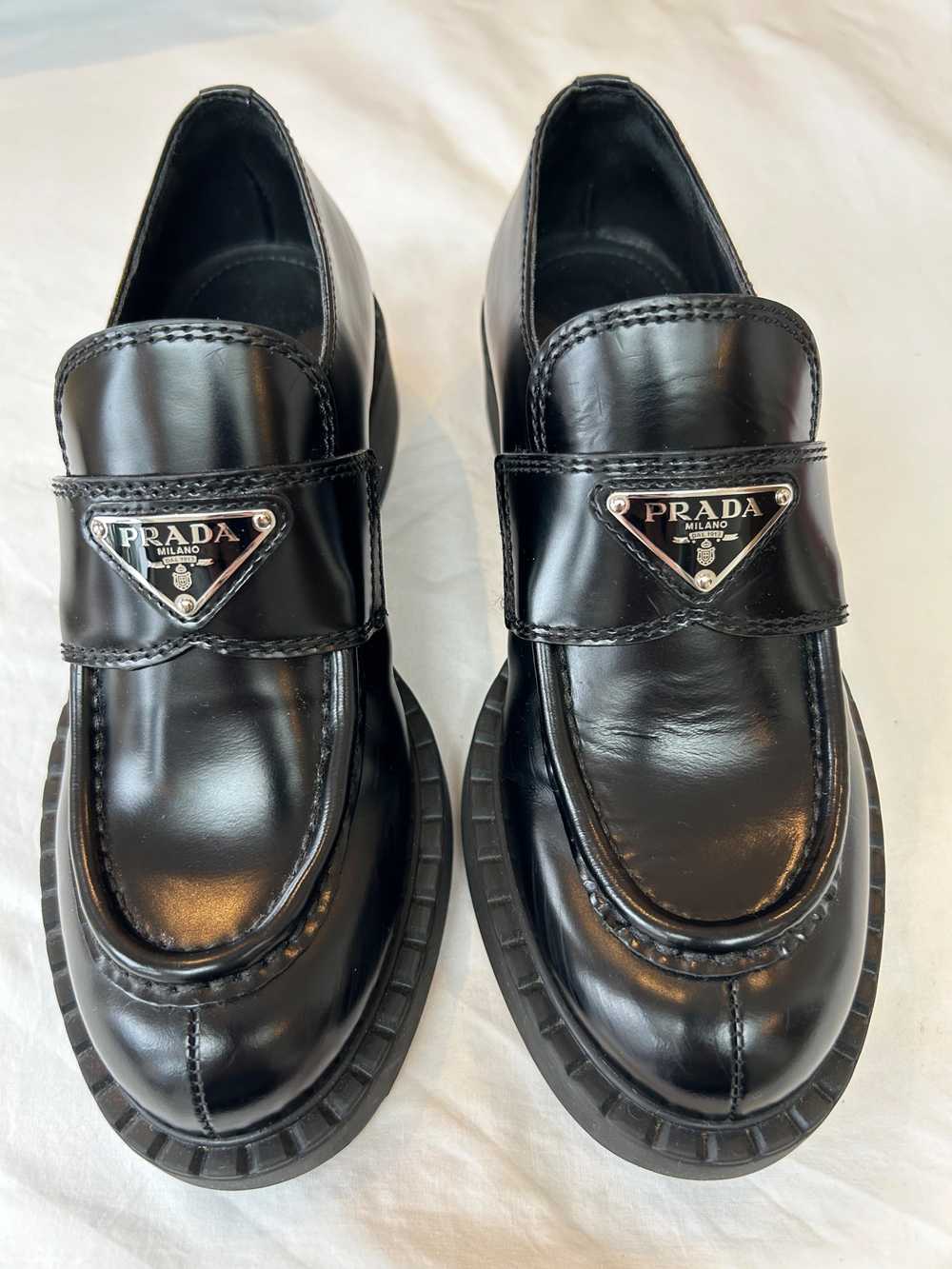 Product Details Prada Black Chocolate Bar Loafers - image 2