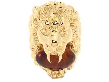 Product Details Gucci Gold Tone Lionhead Ring - image 1