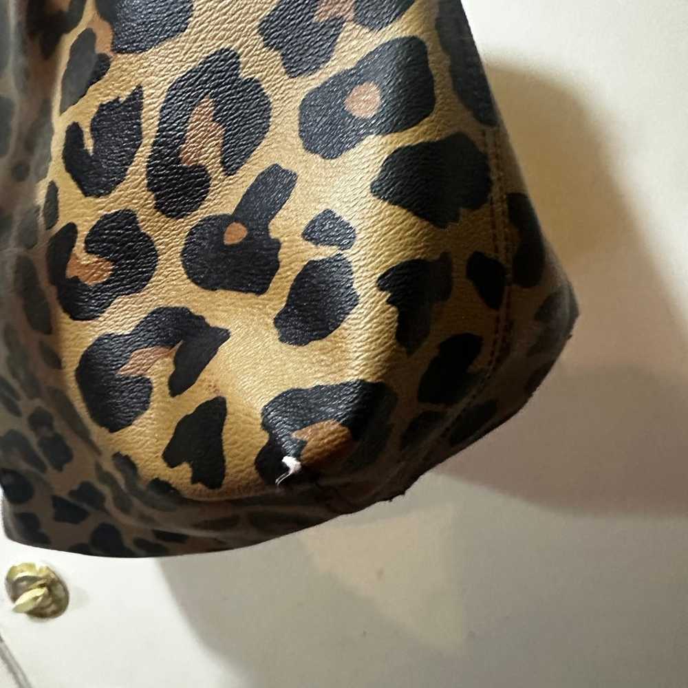 COACH leopard/plum reversible tote - image 2