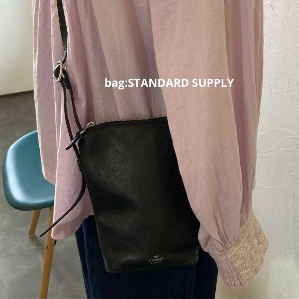 Standard Supply Shoulder Bag Black Leather Made i… - image 1