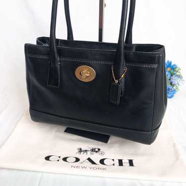 【Brand New】Coach 11553 tote bag leather black han… - image 1