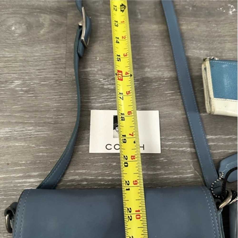 Coach Blue Leather Crossbody Bag - image 8