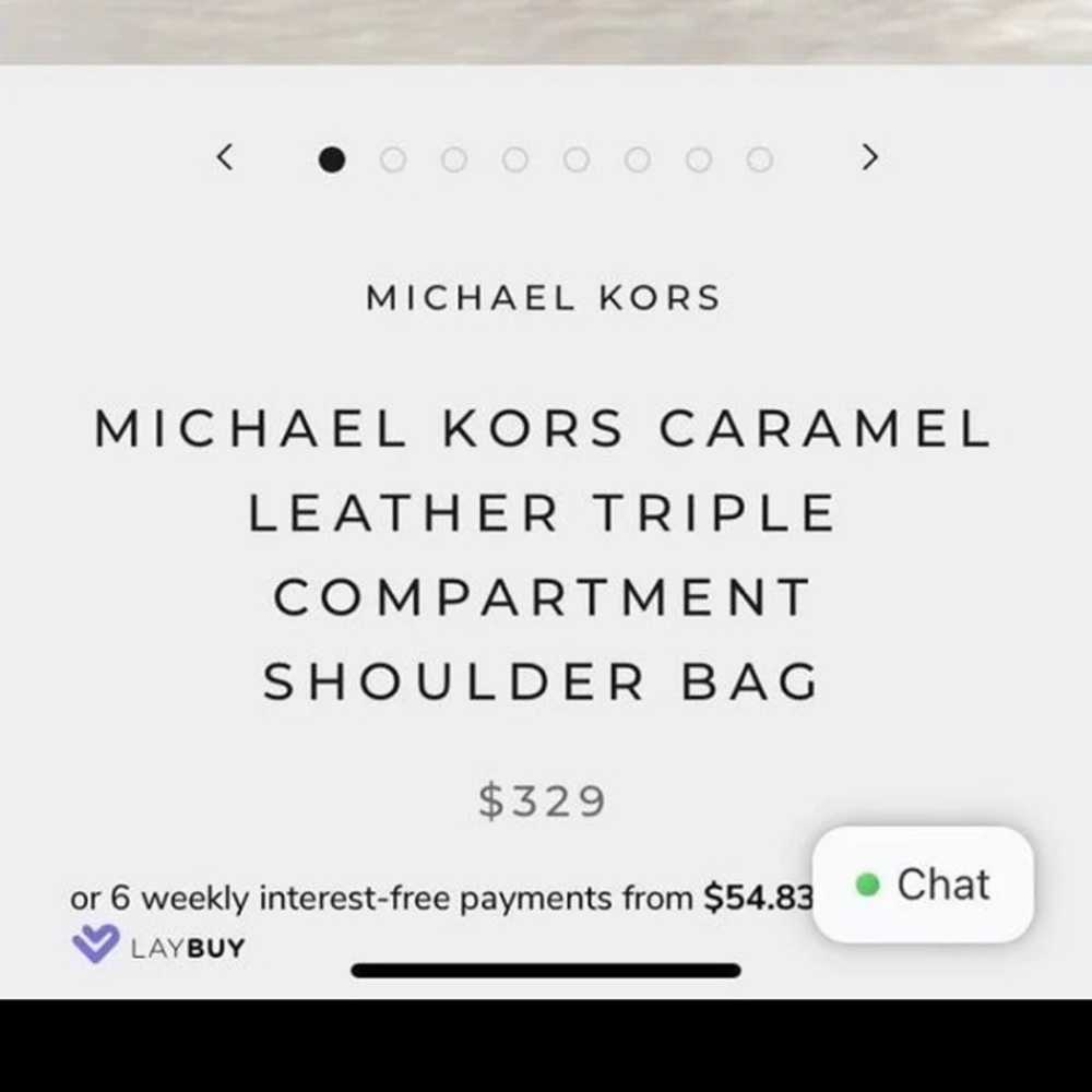 Michael Kors Tan Shoulder Bag - image 6