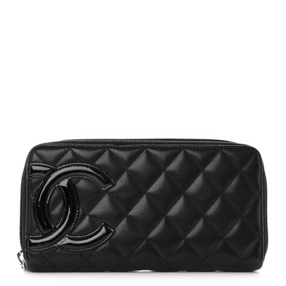 CHANEL Calfskin Quilted Cambon Large Gusset Zip A… - image 1