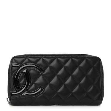 CHANEL Calfskin Quilted Cambon Large Gusset Zip A… - image 1