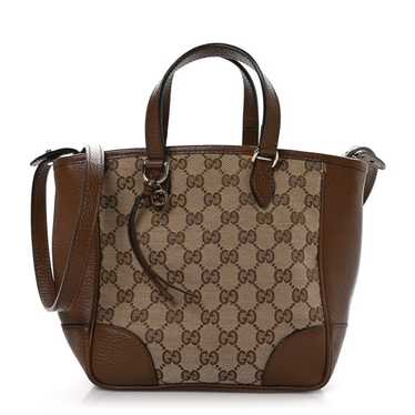 GUCCI Monogram Small Bree Tote Beige Tabacco - image 1