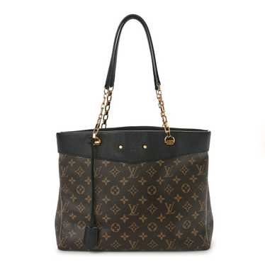 LOUIS VUITTON Monogram Pallas Shopper Black