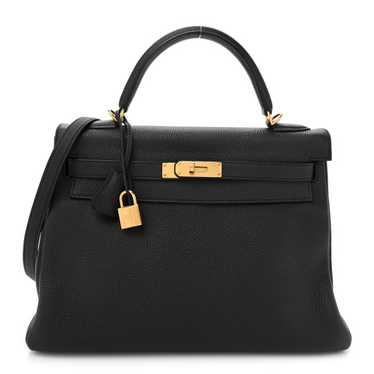 HERMES Togo Kelly Retourne 32 Black