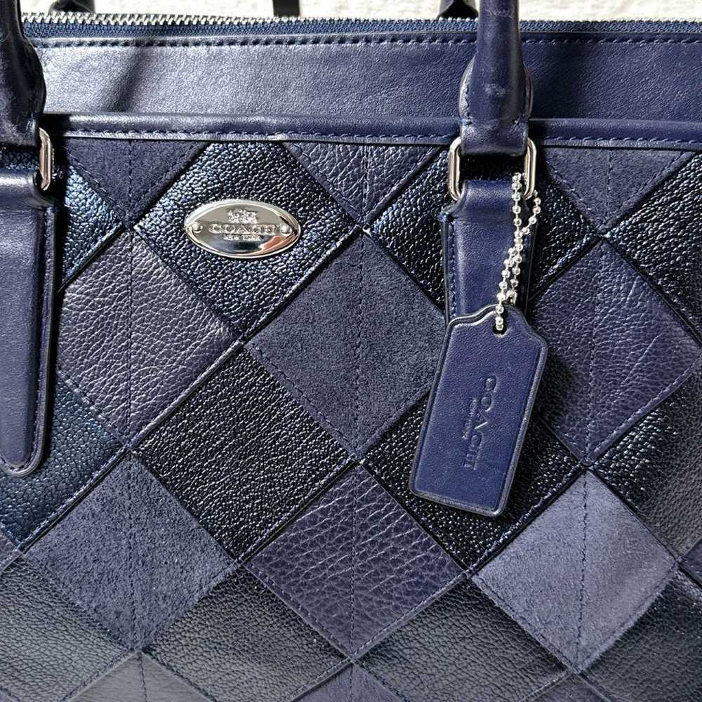 Coach Morgan Shoulder Bag Patchwork Leather Dark … - image 8