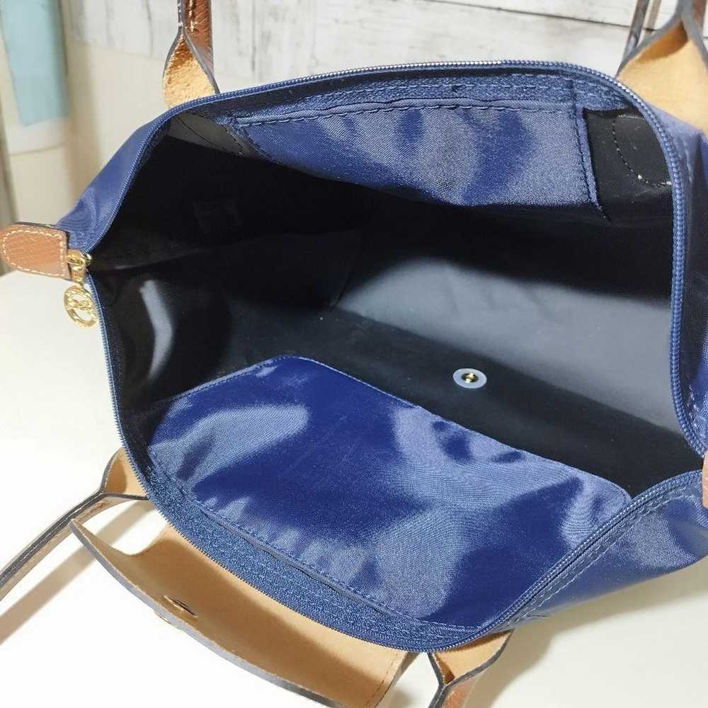 Unused Longchamp Le Pliage Navy Tote Bag - image 12