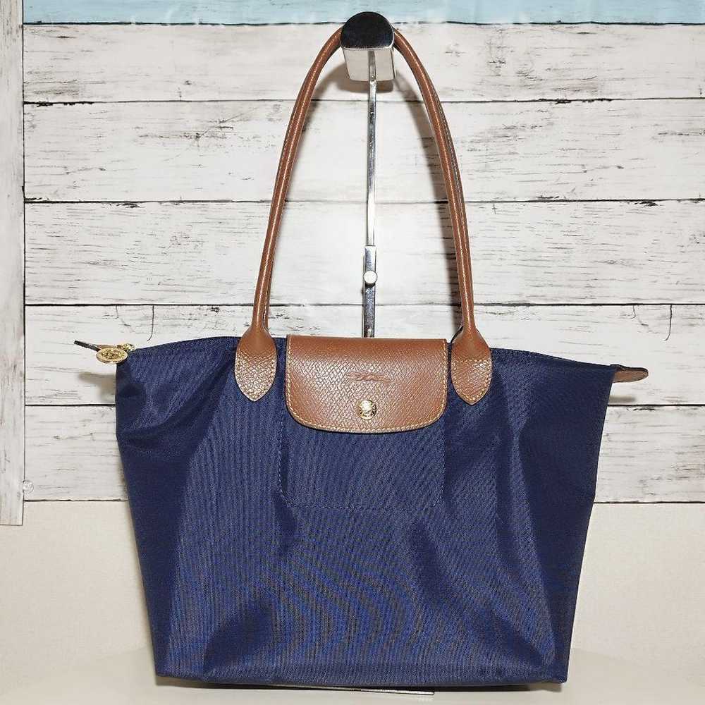 Unused Longchamp Le Pliage Navy Tote Bag - image 2