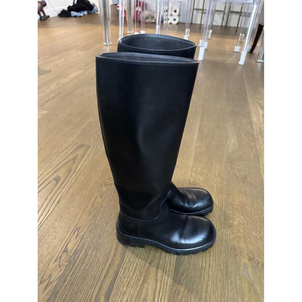 Bottega Veneta Leather riding boots - image 3