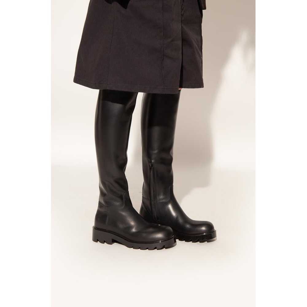 Bottega Veneta Leather riding boots - image 8