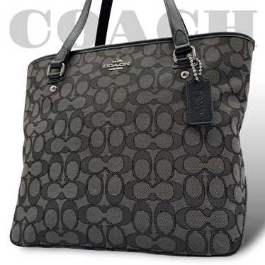 Brand New Coach Tote Bag, Signature Canvas with L… - image 1