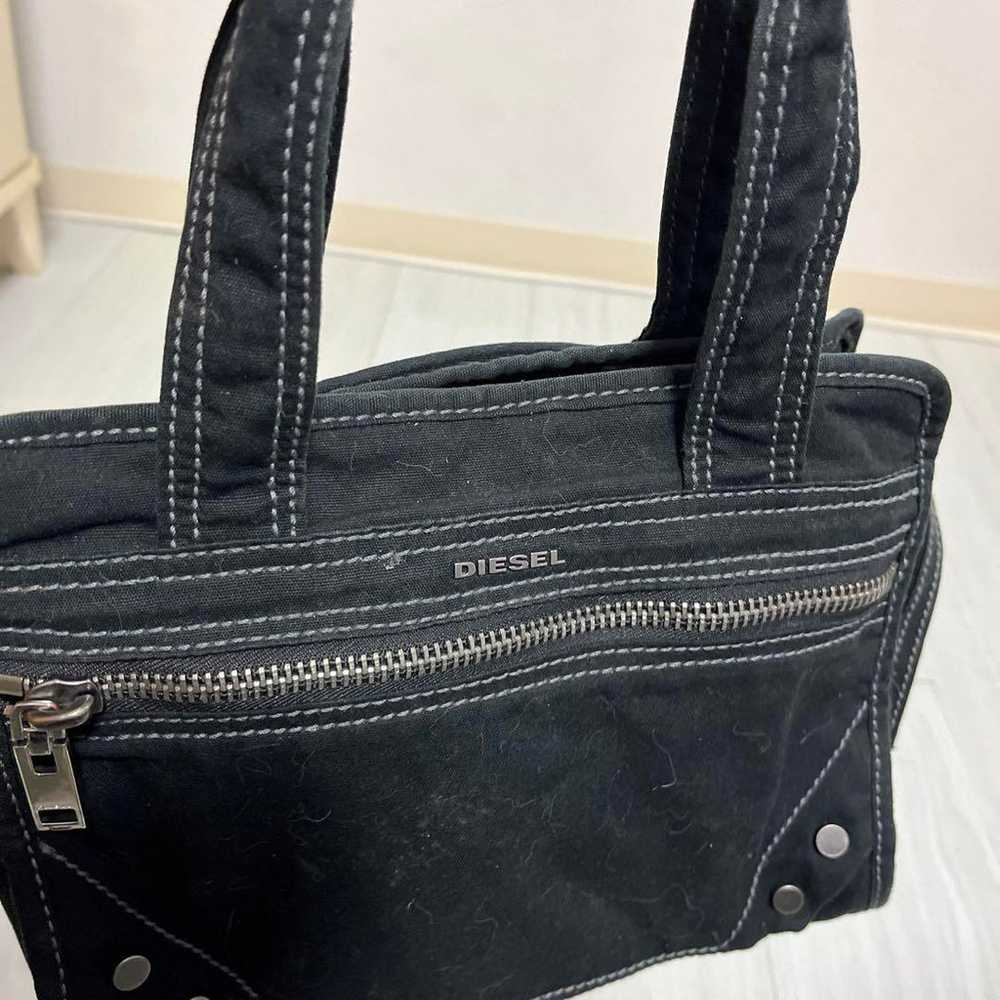 DIESEL Black Canvas Shoulder Bag - image 4