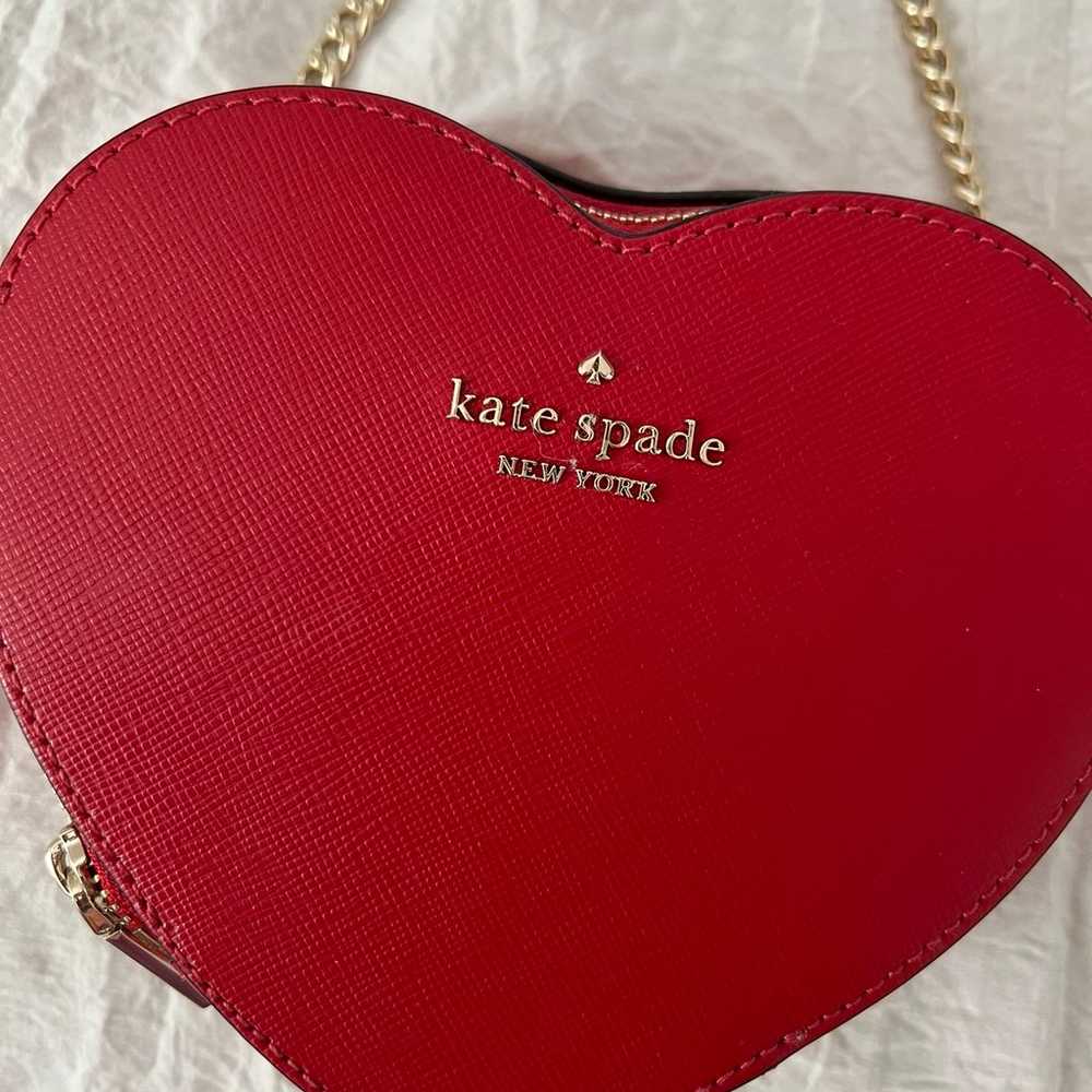 Red Kate Spade heart crossbody bag - image 2