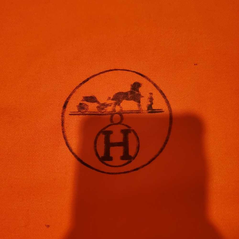 Hermes Orange Logo Birkin Dust Bag 20x19.5" - image 2