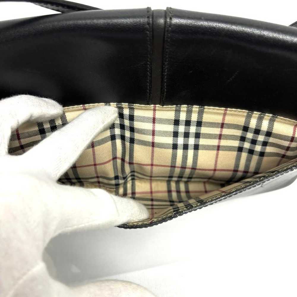 Burberry handbag Nova Check black - image 9