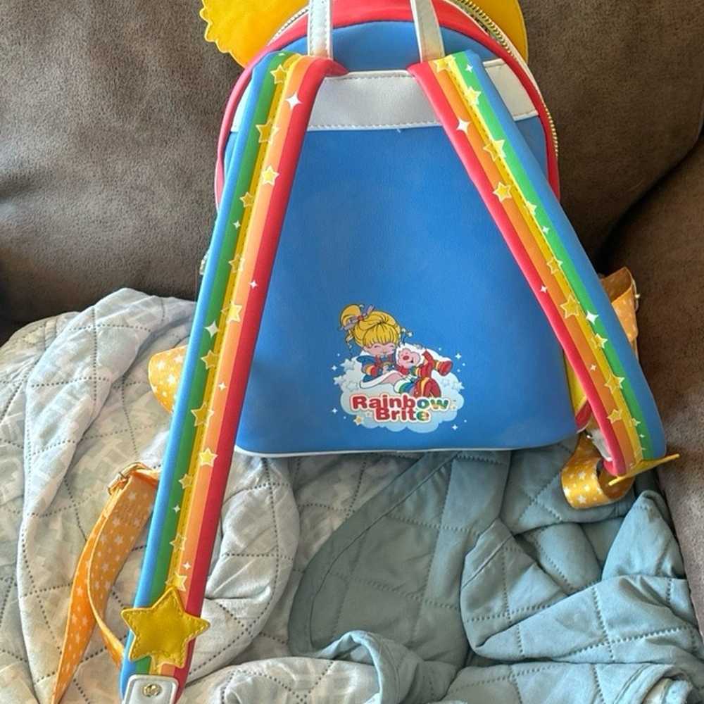 Loungefly backpack-Rainbow Bright gently used - image 2