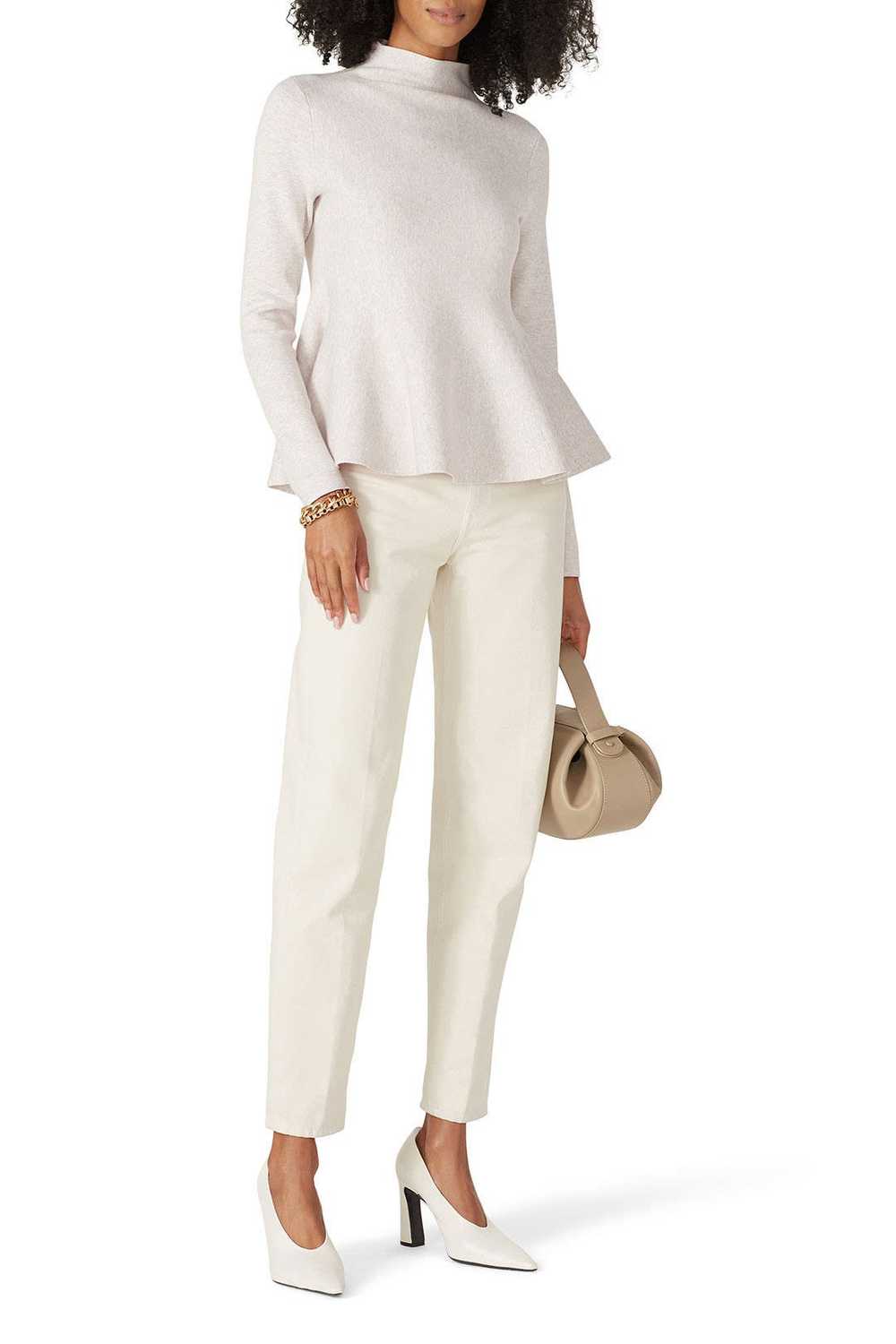 Club Monaco Oat Milano Peplum Sweater - image 1