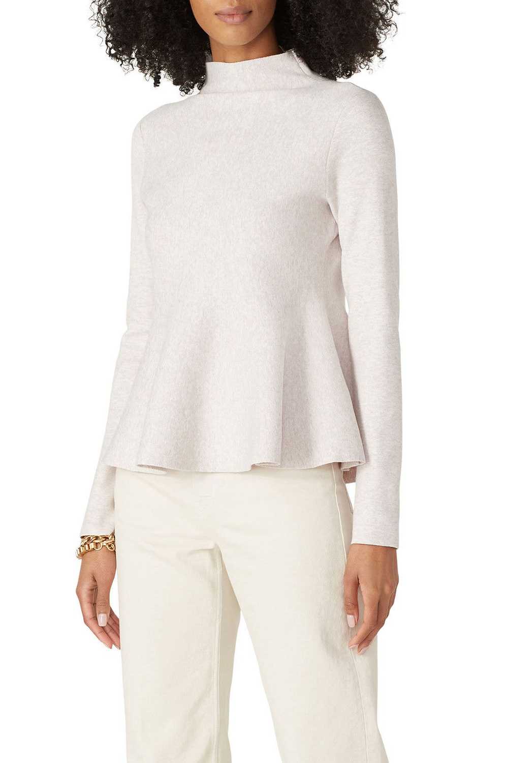 Club Monaco Oat Milano Peplum Sweater - image 2