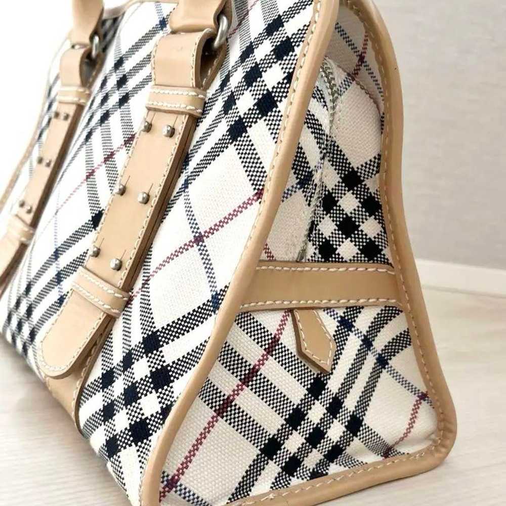 Burberry Nova Check Handbag Beige with stand func… - image 11