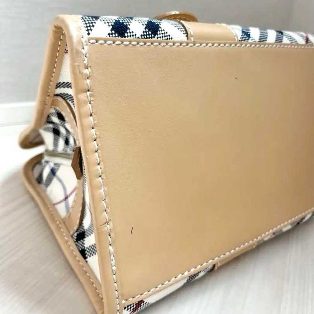 Burberry Nova Check Handbag Beige with stand func… - image 6